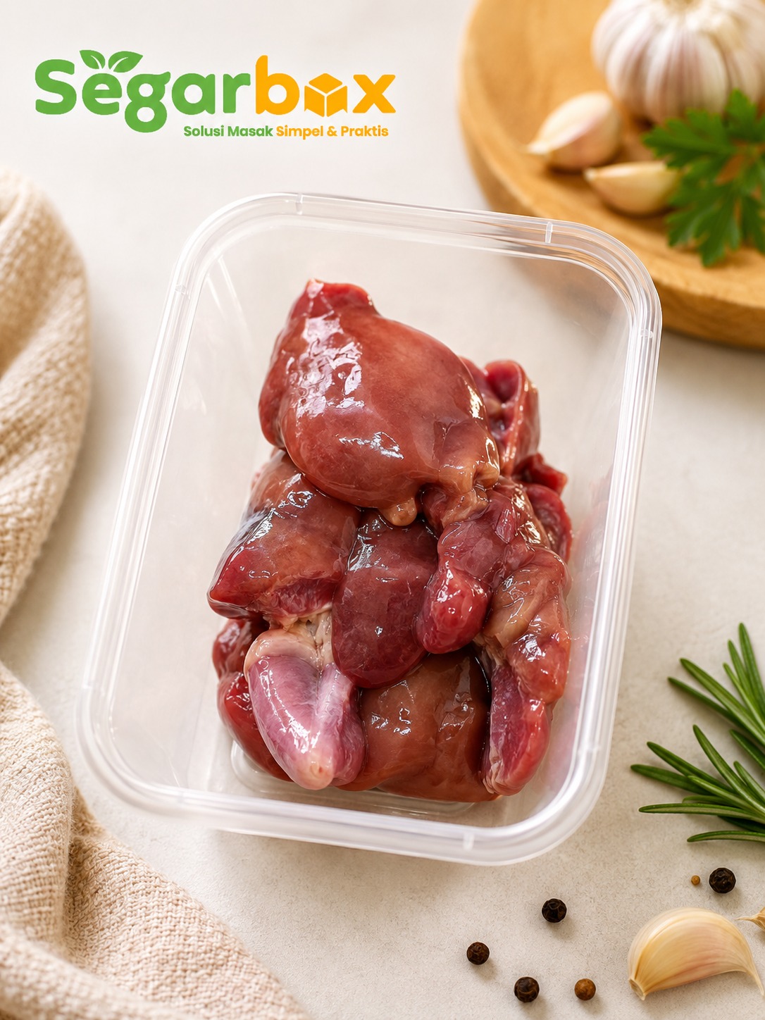 Hati Ayam Ras 4 bh