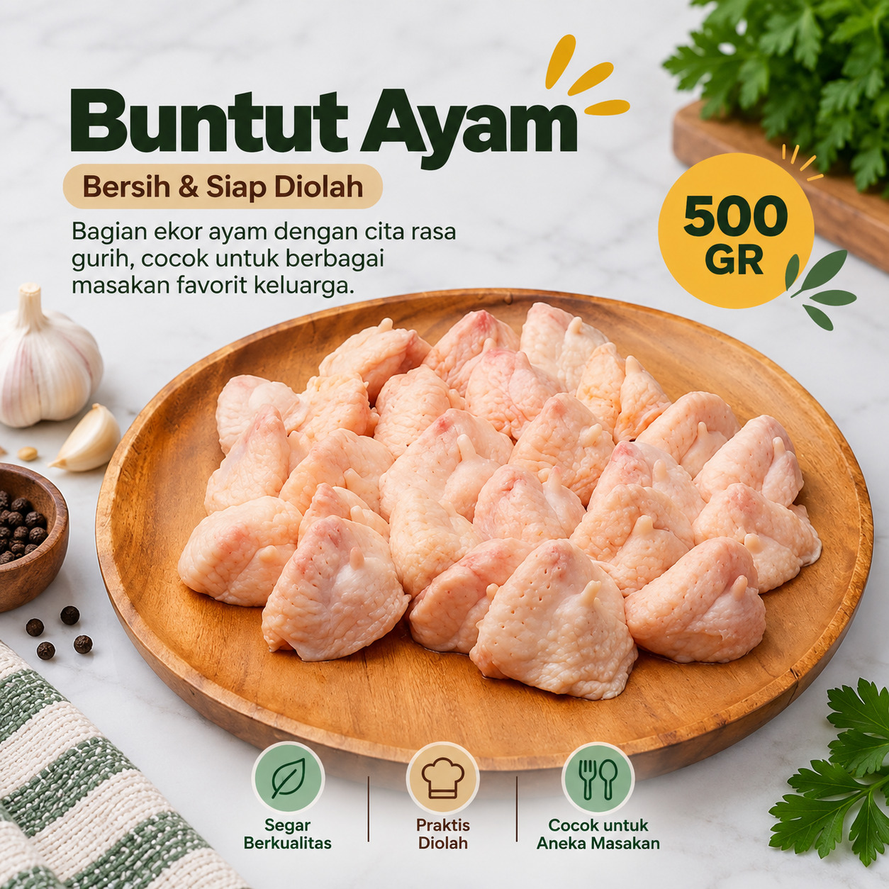 Buntut Ayam Ras 500gr