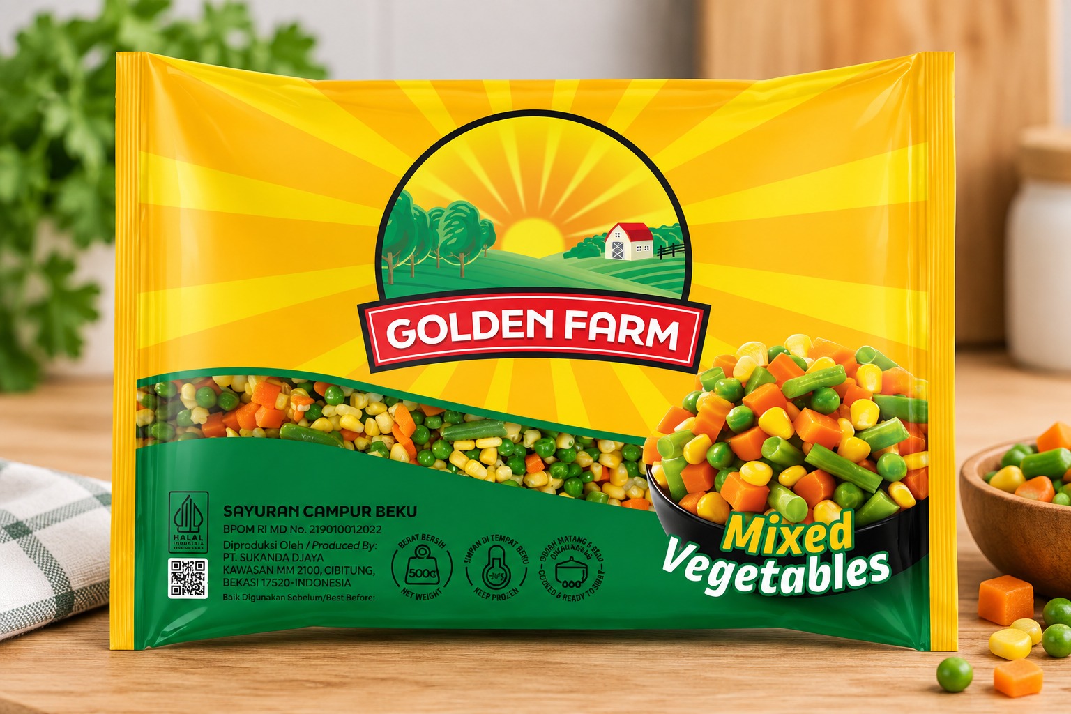 Golden Farm Mixed Vegetables 500gr
