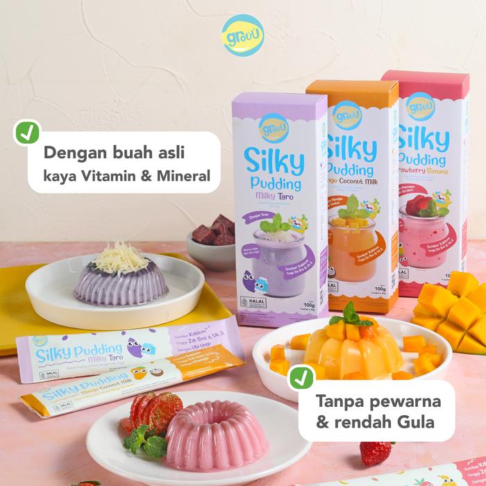Silky Pudding Mango Coconut Milk Grouu 100gr